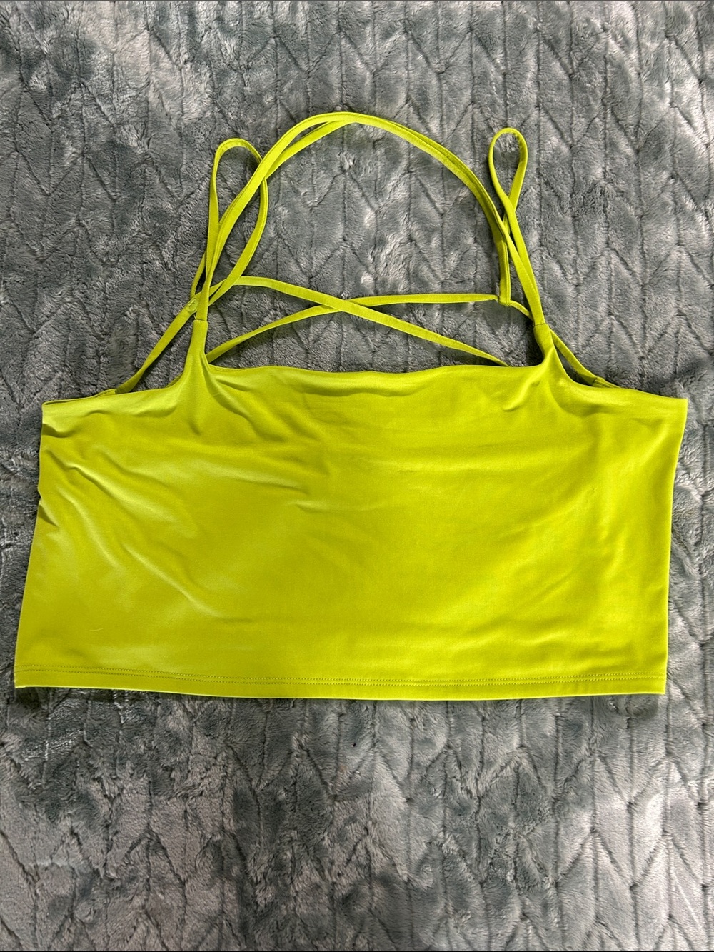 Express Lime Green Strappy Crop Top~Camisole